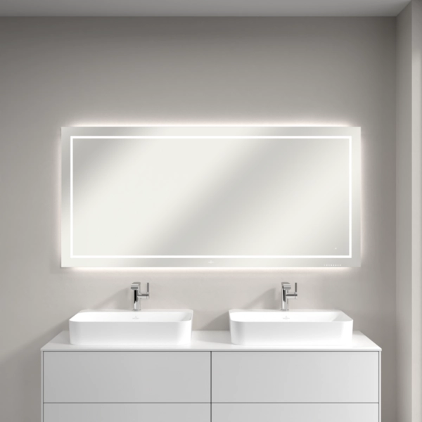 FINION Zrkadlo s LED osvetlením 160x75x4,5 cm