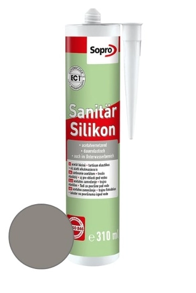 Silikón SanitärSilicon steingrau 22, tmavo-sivý